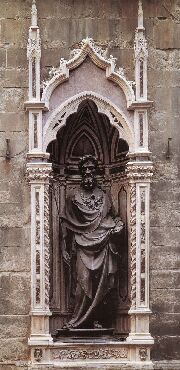 基伯堤於1413年為佛羅倫斯的歐桑米歇爾教堂所作的《施洗約翰》